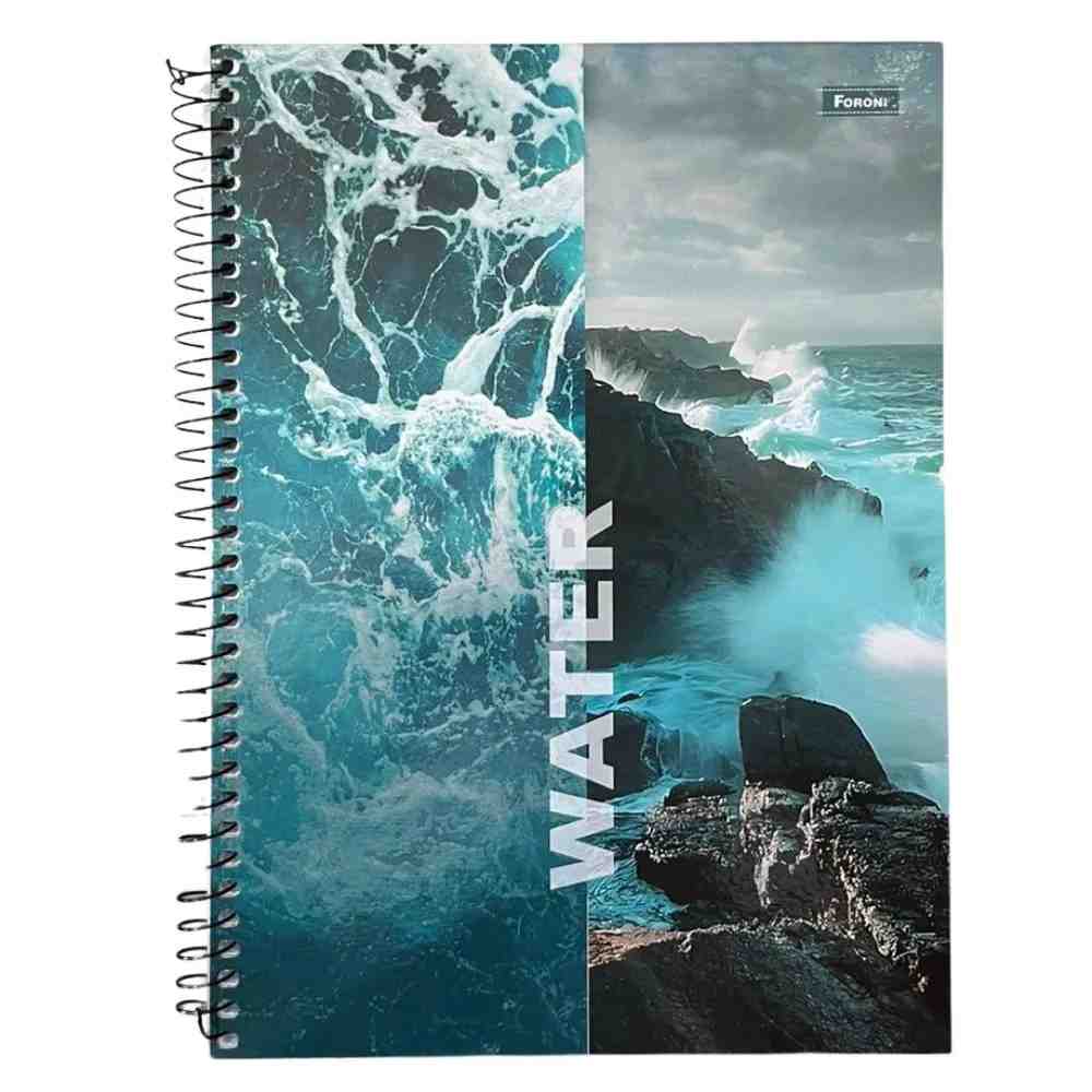 CADERNO ESPIRAL 1/4 4ELEMENTOS C.D. 200FLS